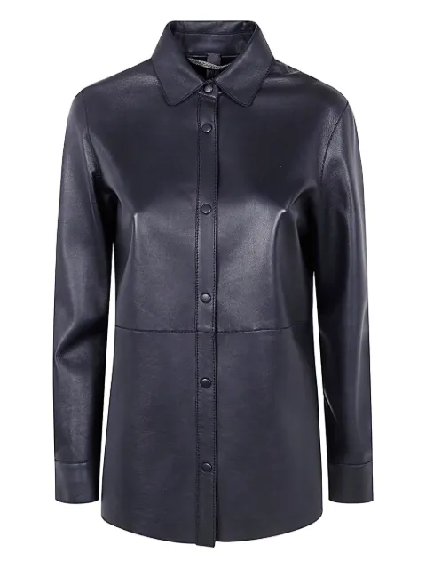 The Jackie Leathers camisa de piel con botones