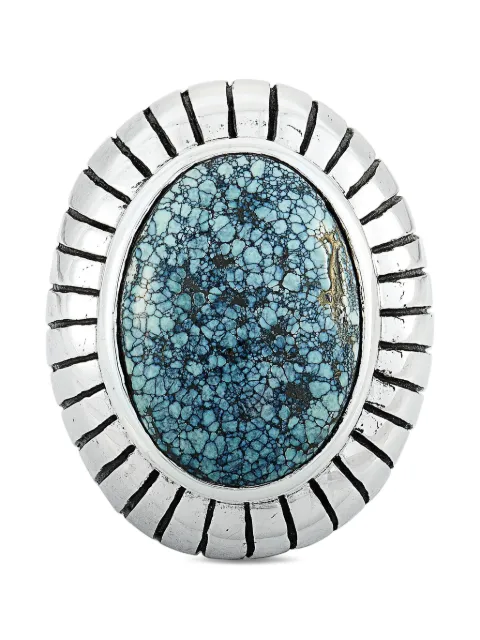 King Baby turquoise-cabochon dome ring