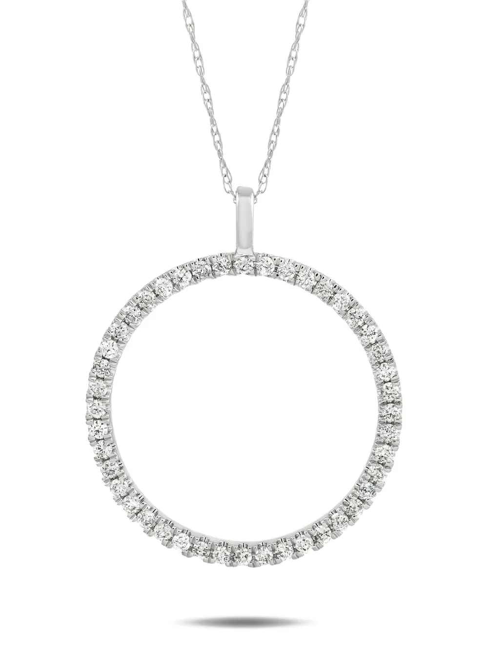 LB Exclusive pre-owned 14K white gold diamond necklace | Image 2