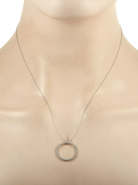 LB Exclusive pre-owned 14K white gold diamond necklace