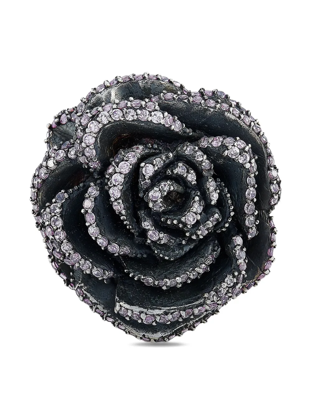 King Baby Anello Rose in argento sterling con zircone Pre-owned