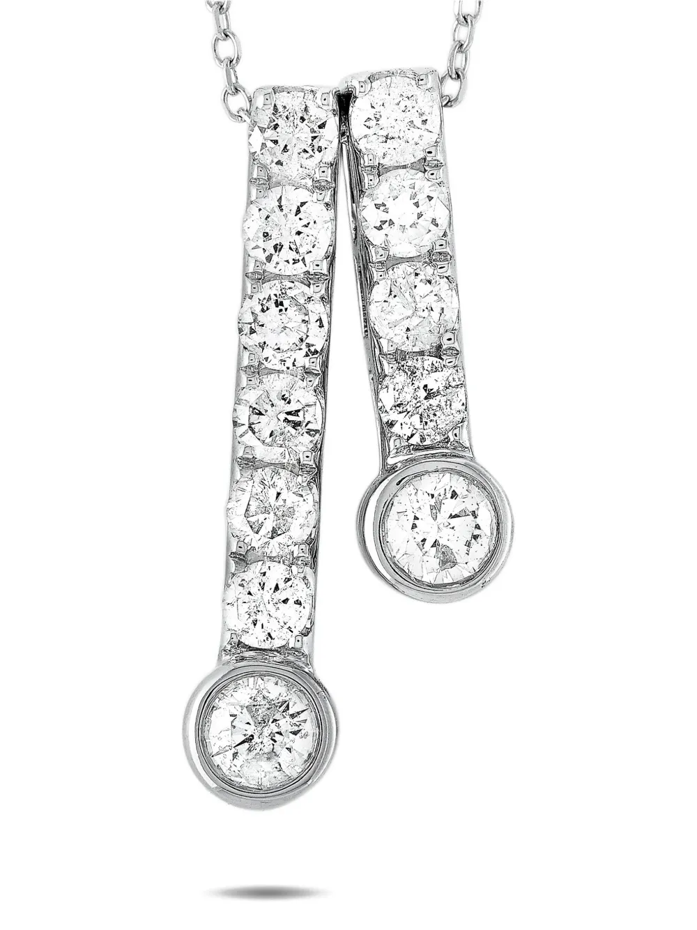 LB Exclusive pre-owned 14K white gold diamond pendant | Image 2