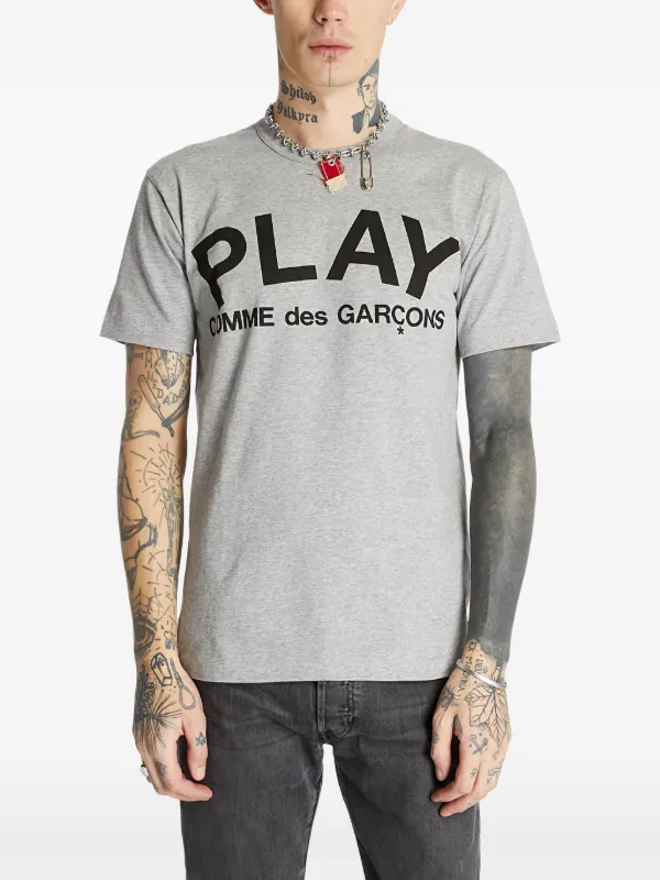 Comme Des Garçons Play Play Tシャツ | グレー | FARFETCH JP