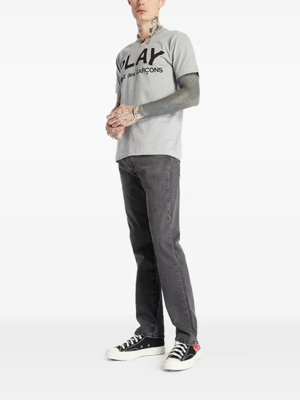Comme Des Garçons Play Play Tシャツ | グレー | FARFETCH JP