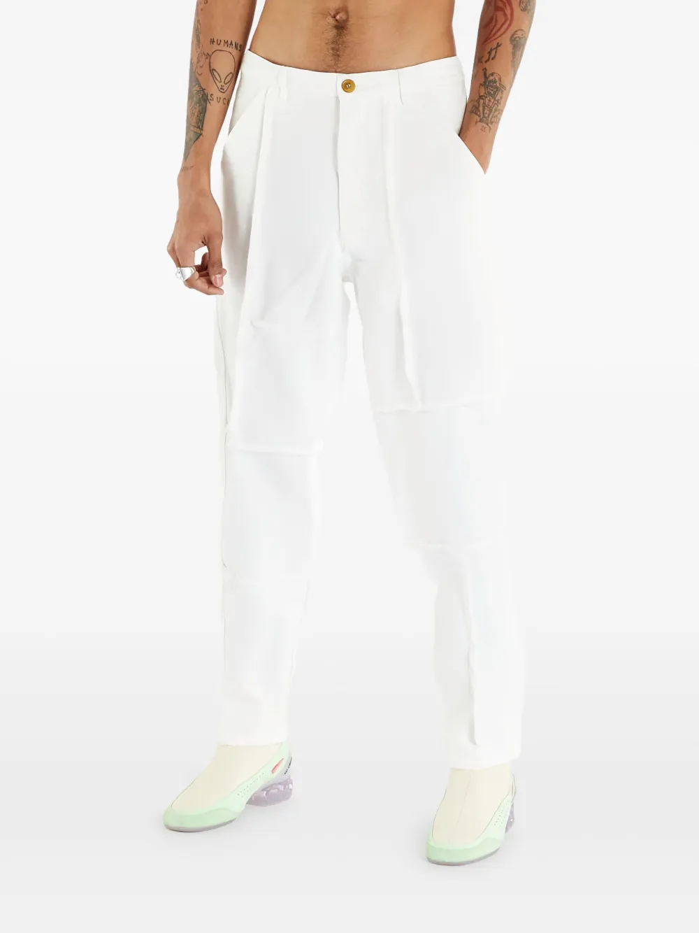 Comme Des Garçons Shirt Plooibroek Wit
