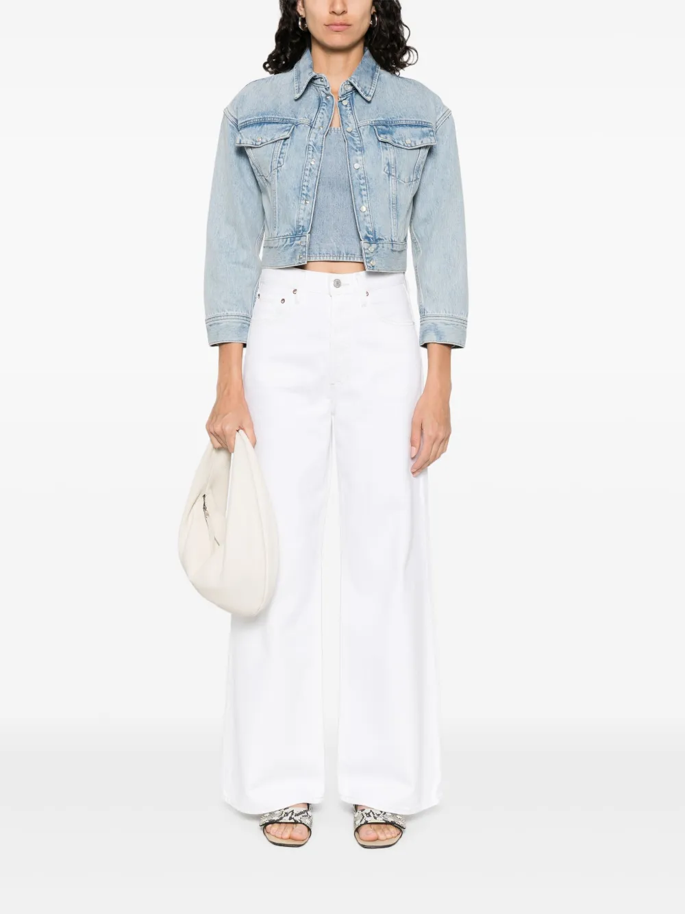 AGOLDE Katoenen jeans - Wit