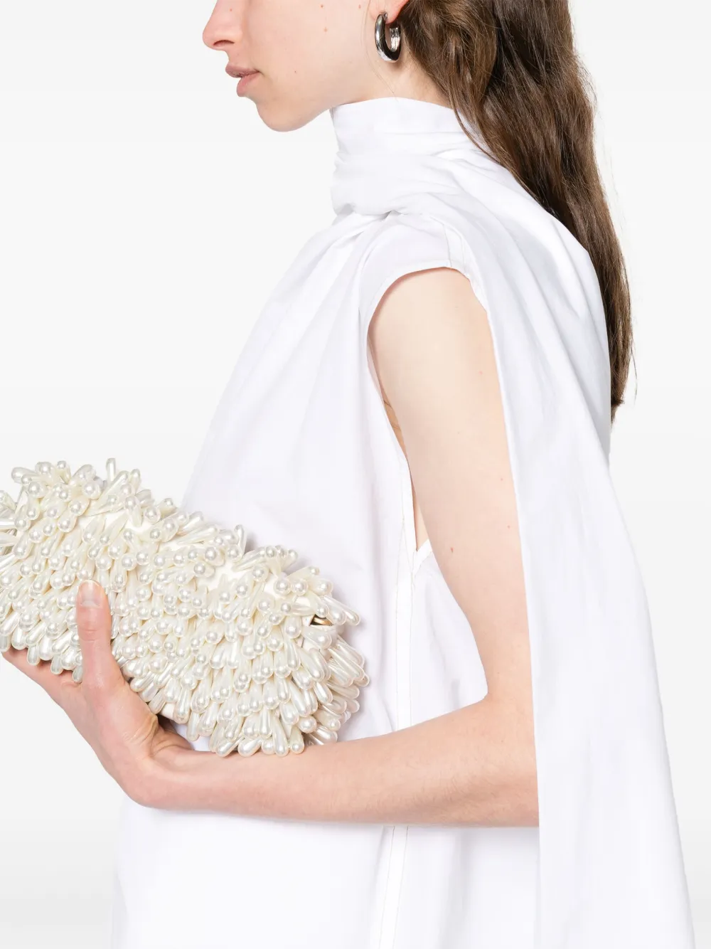 CARVEN SCARF-DETAIL BLOUSE