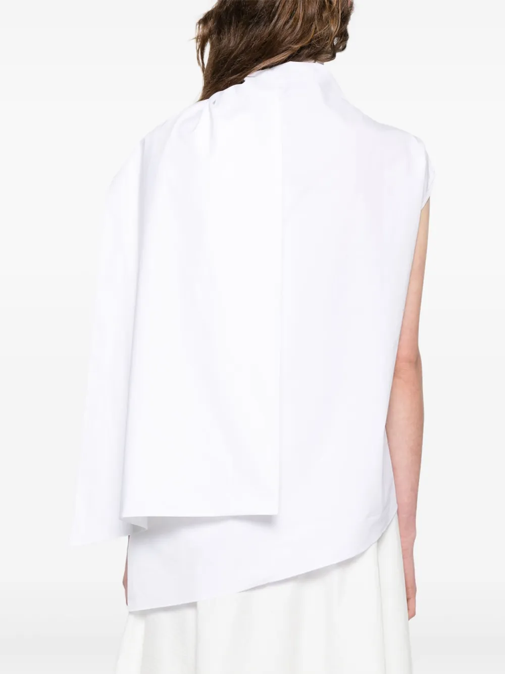 CARVEN SCARF-DETAIL BLOUSE