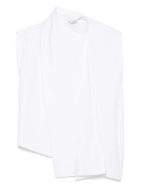 Carven blusa con detalle de mascada