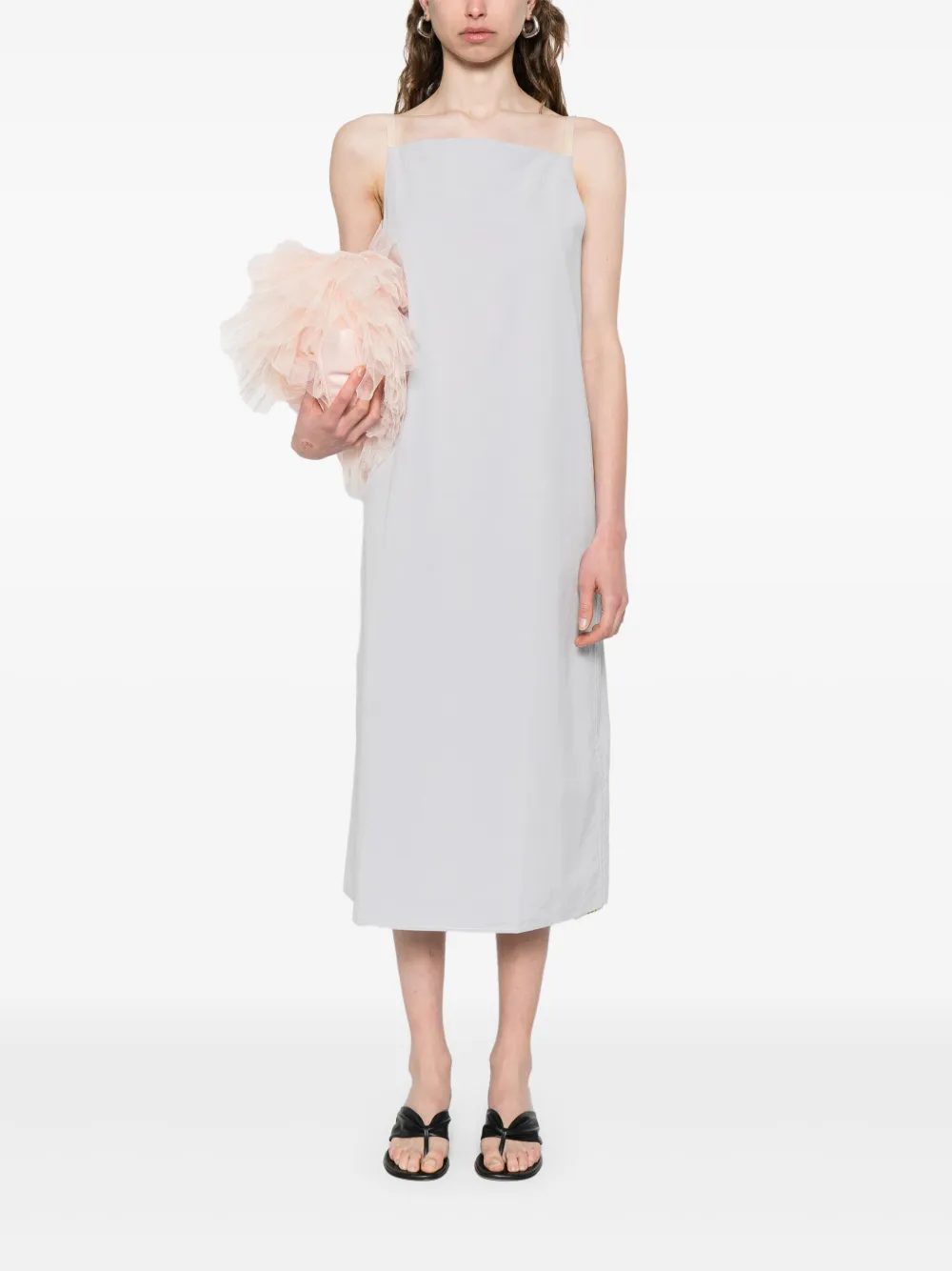 Carven slip-style midi dress - Grijs