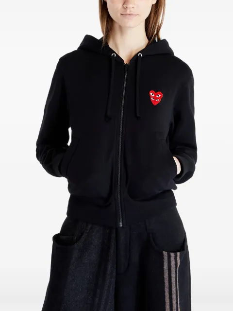 Comme Des Garçons Play Double Heart zip hoodie