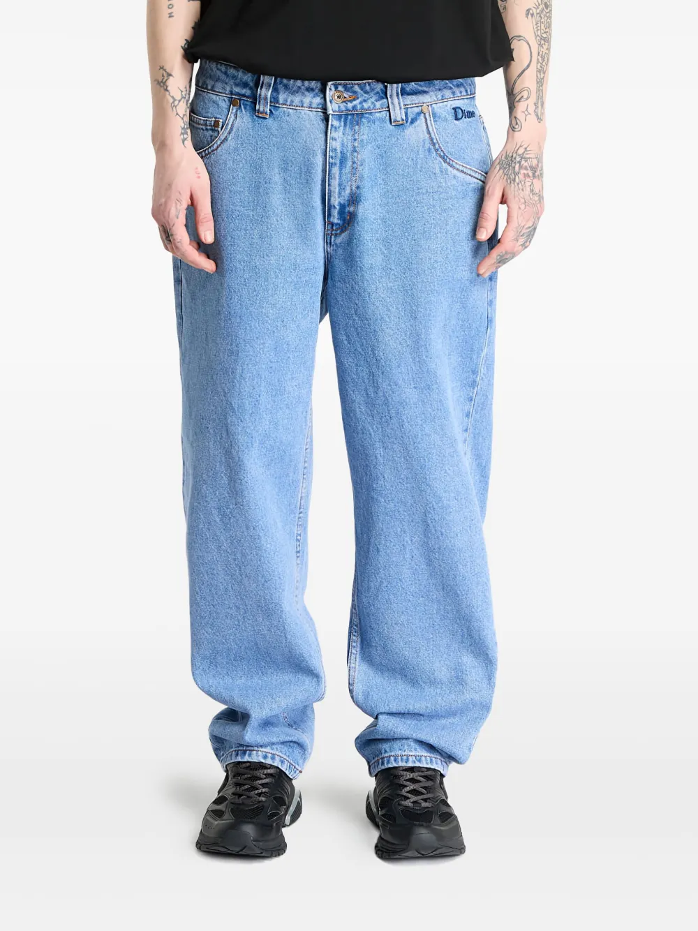 logo-patch jeans