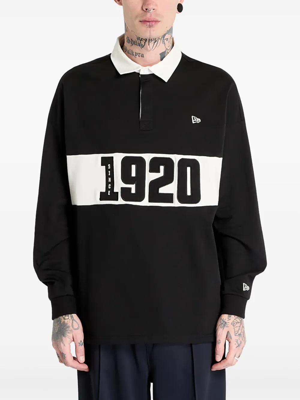 drop-shoulder rugby shirt