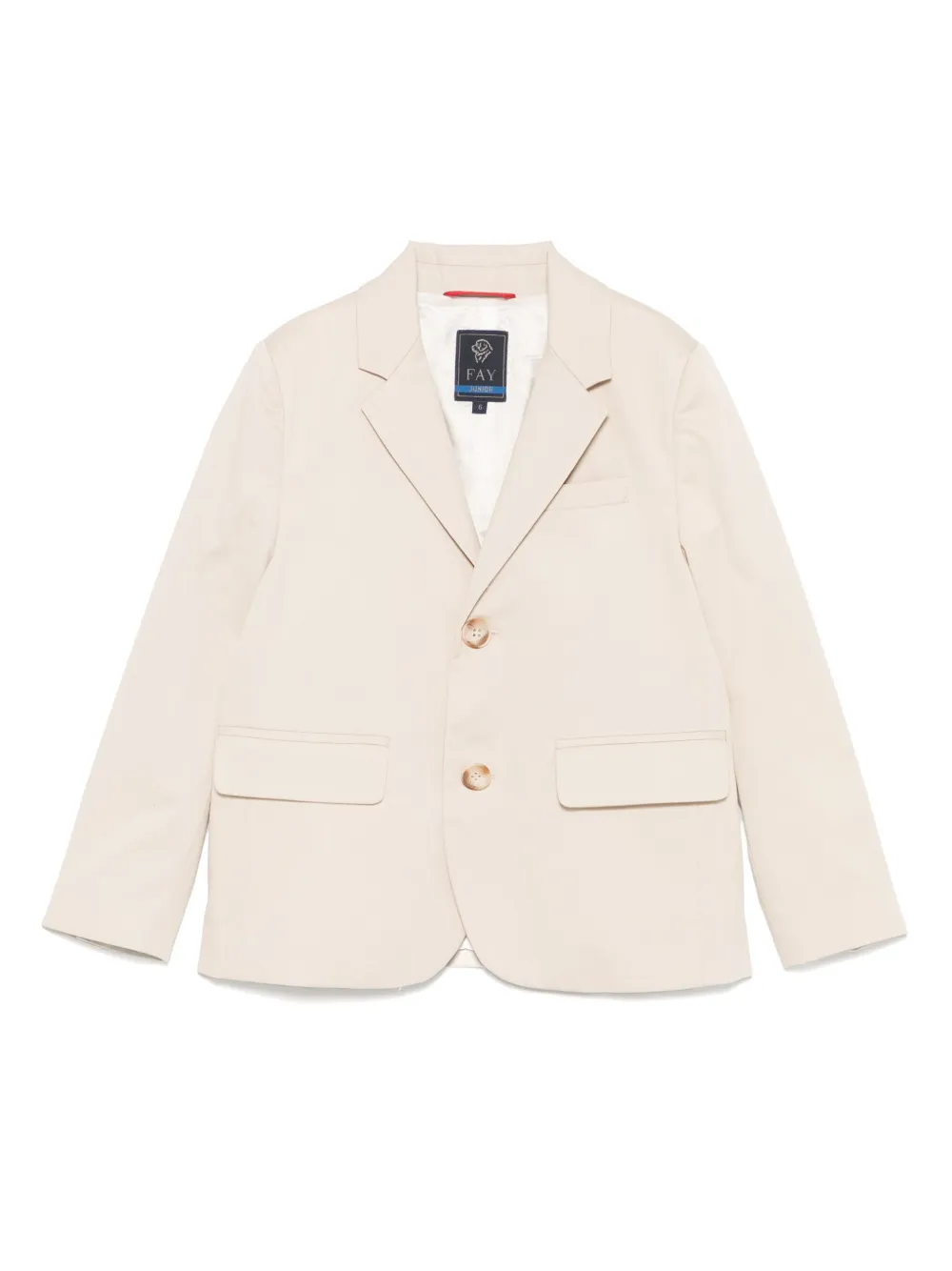 Fay Kids Katoenen blazer Beige