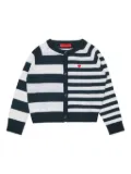 MAX&Co. Kids striped cardigan - Blue