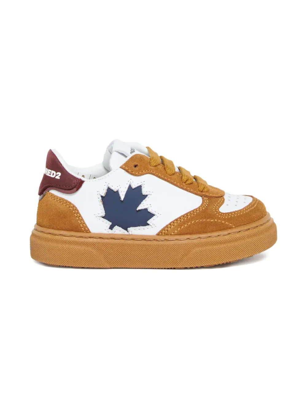 DSQUARED2 KIDS leaf-detail lace-up sneakers | Teen Boy Shoes | Image 2