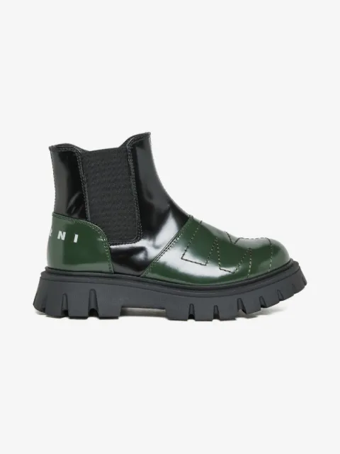 Marni Kids panelled leather boots