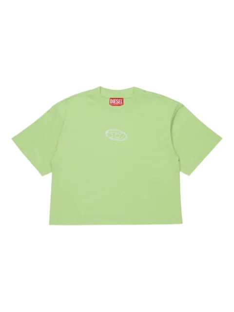 Diesel Kids Tixan logo-embroidered T-shirt