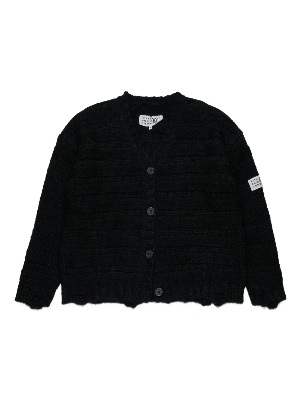 MM6 Maison Margiela Kids Vest met logopatch Zwart