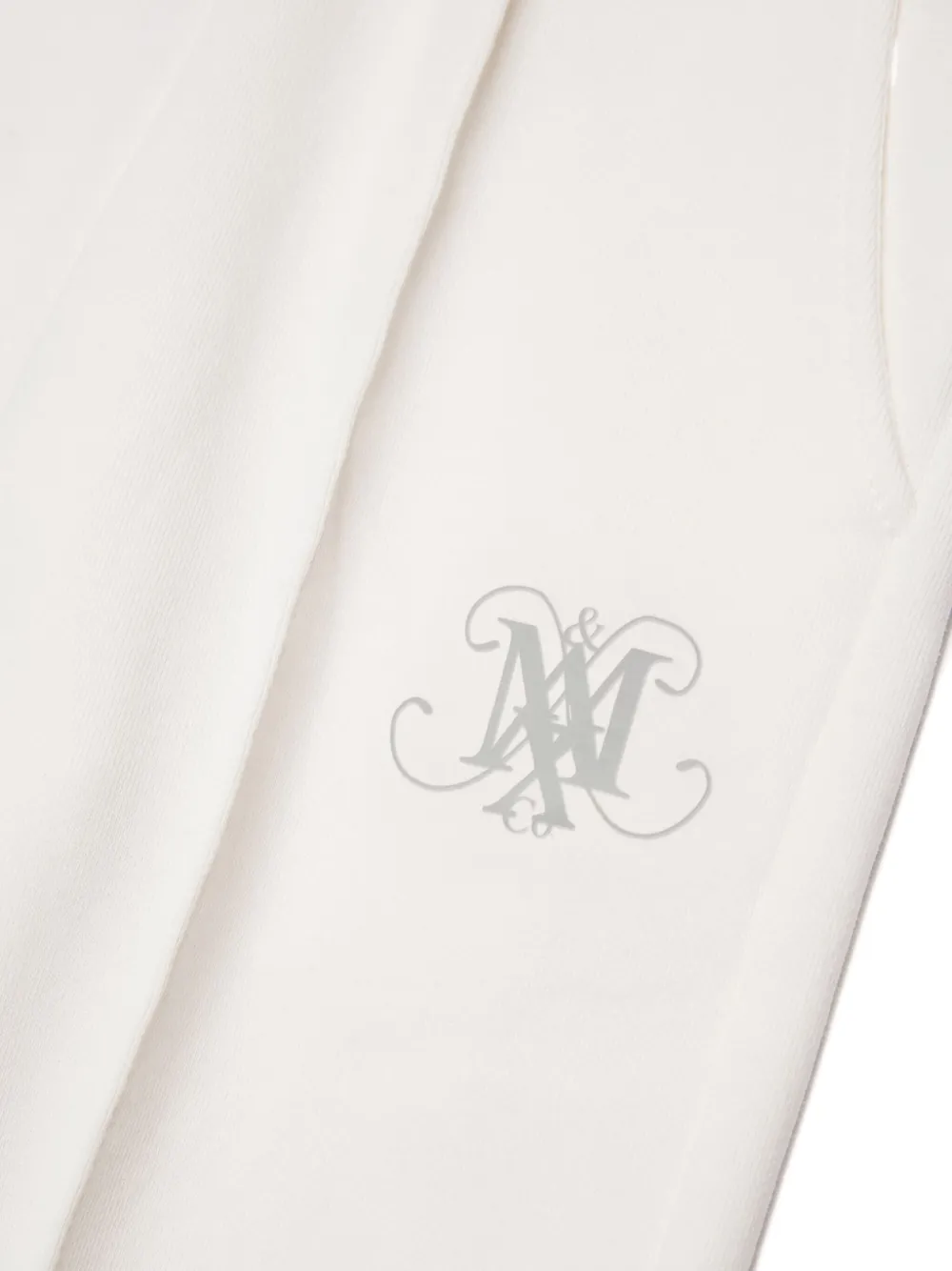 MAX&Co. Kids Katoenen broek met monogram Wit