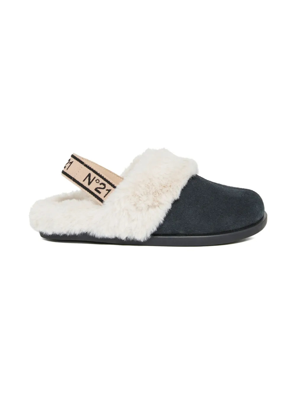 Nº21 Kids trimmed slingback shoes | Blue | Image 1