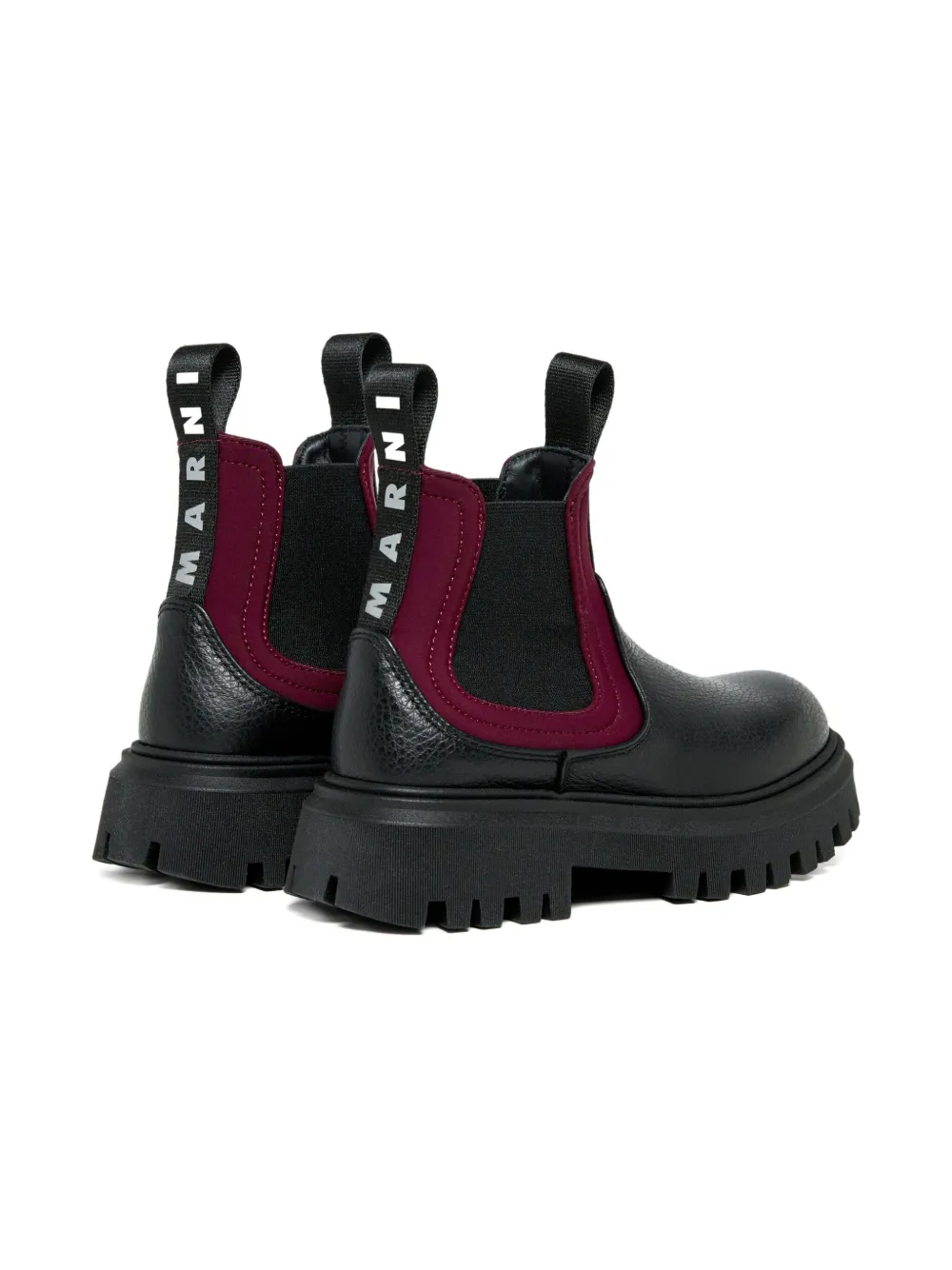 Marni Kids elasticated-panels chunky boots Black