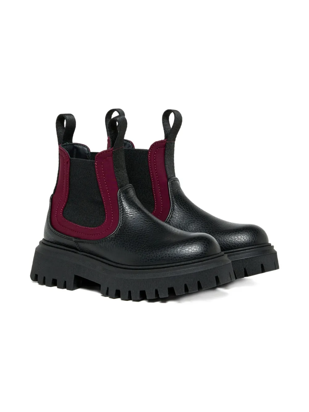 Marni Kids elasticated-panels chunky boots Black
