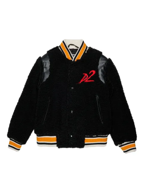 DSQUARED2 KIDS bear-embroidered jacket