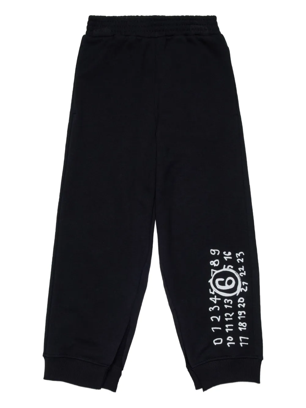 MM6 Maison Margiela Kids Trainingsbroek met Numbers-print Zwart