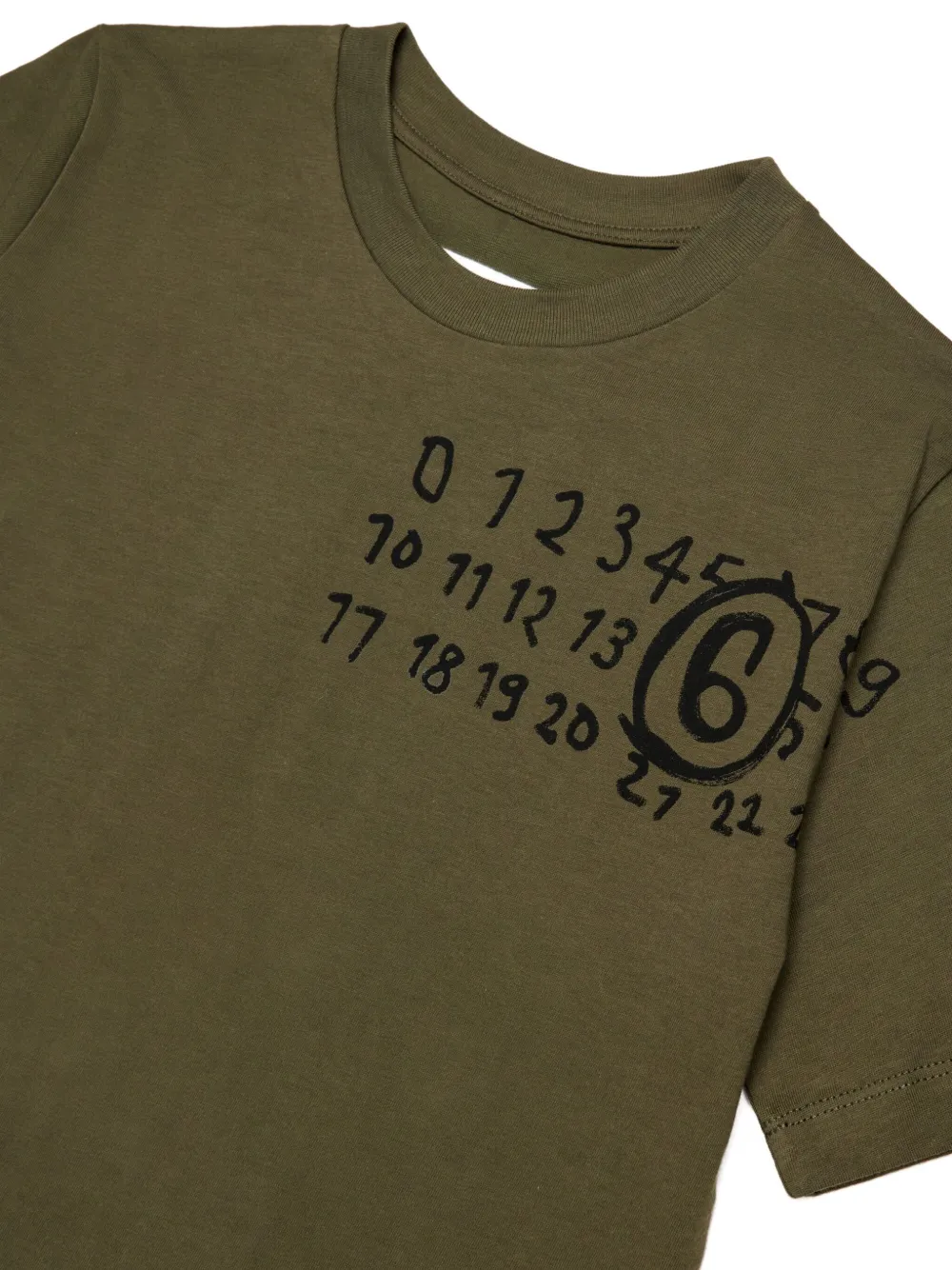 MM6 Maison Margiela Kids T-shirt met print Groen