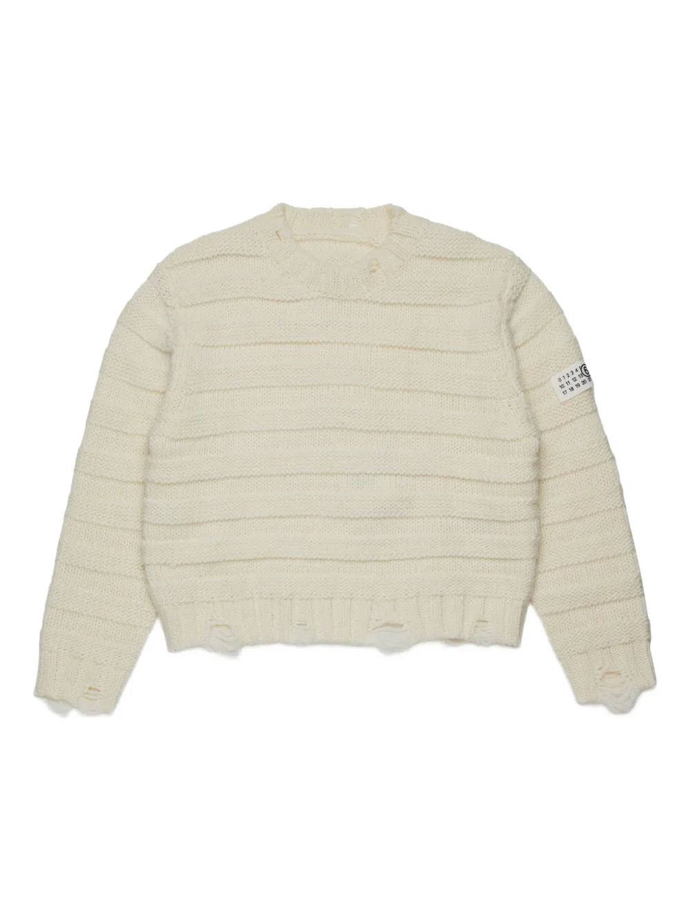 MM6 Maison Margiela Kids Trui met logopatch Wit