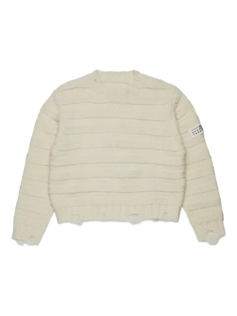 MM6 Maison Margiela Kids logo-patch jumper