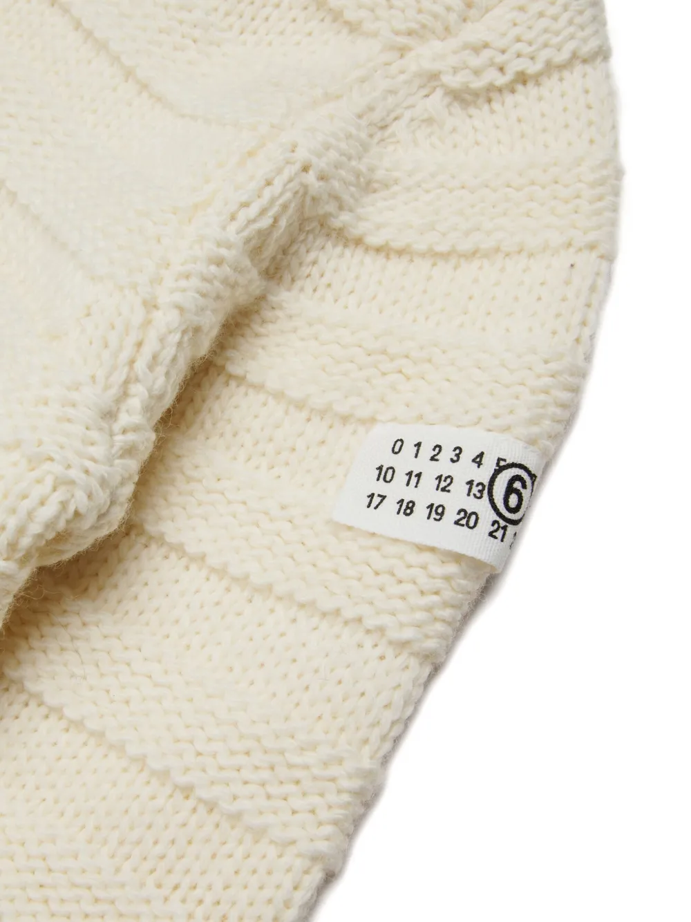 MM6 Maison Margiela Kids Trui met logopatch Wit