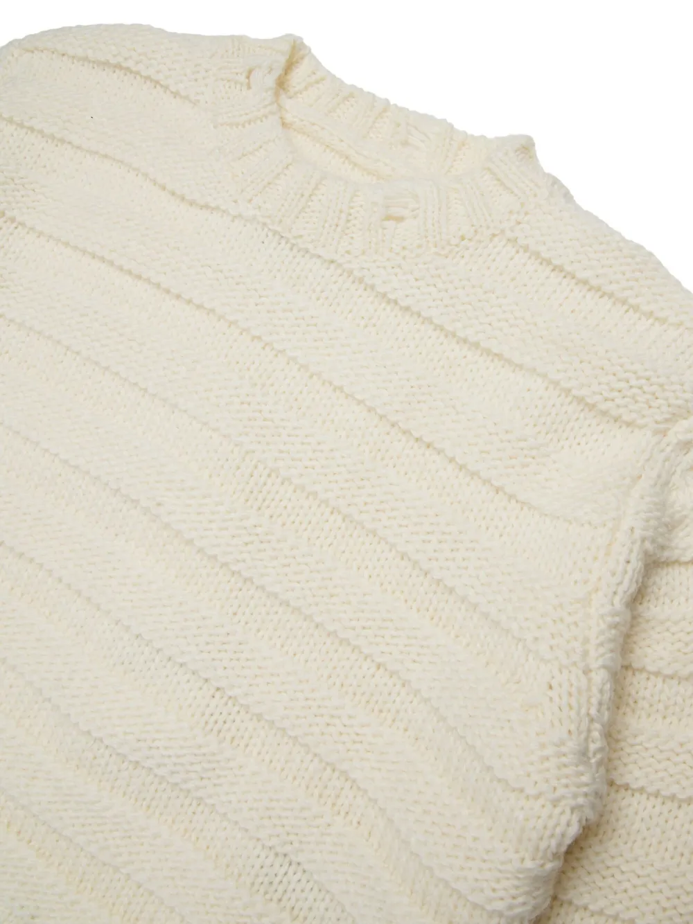 MM6 Maison Margiela Kids Trui met logopatch Wit