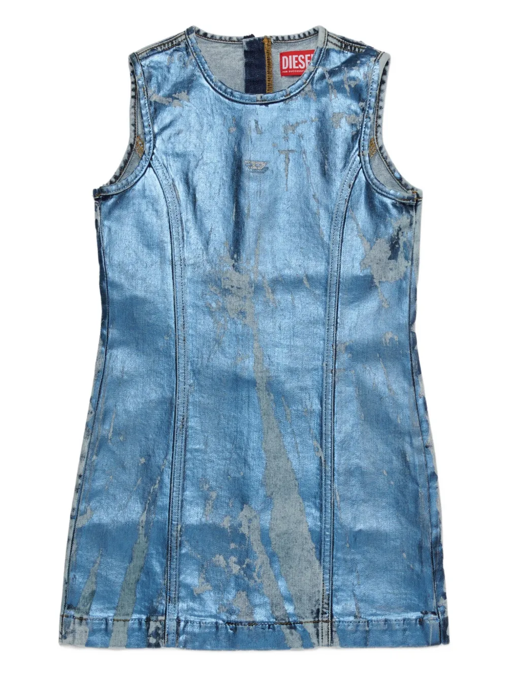Diesel Kids metallic-effect dress | Blue | Image 1
