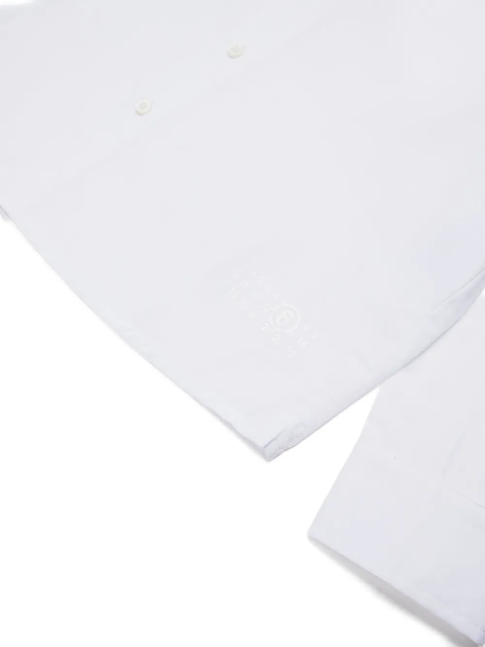 MM6 Maison Margiela Kids Katoenen shirt Wit