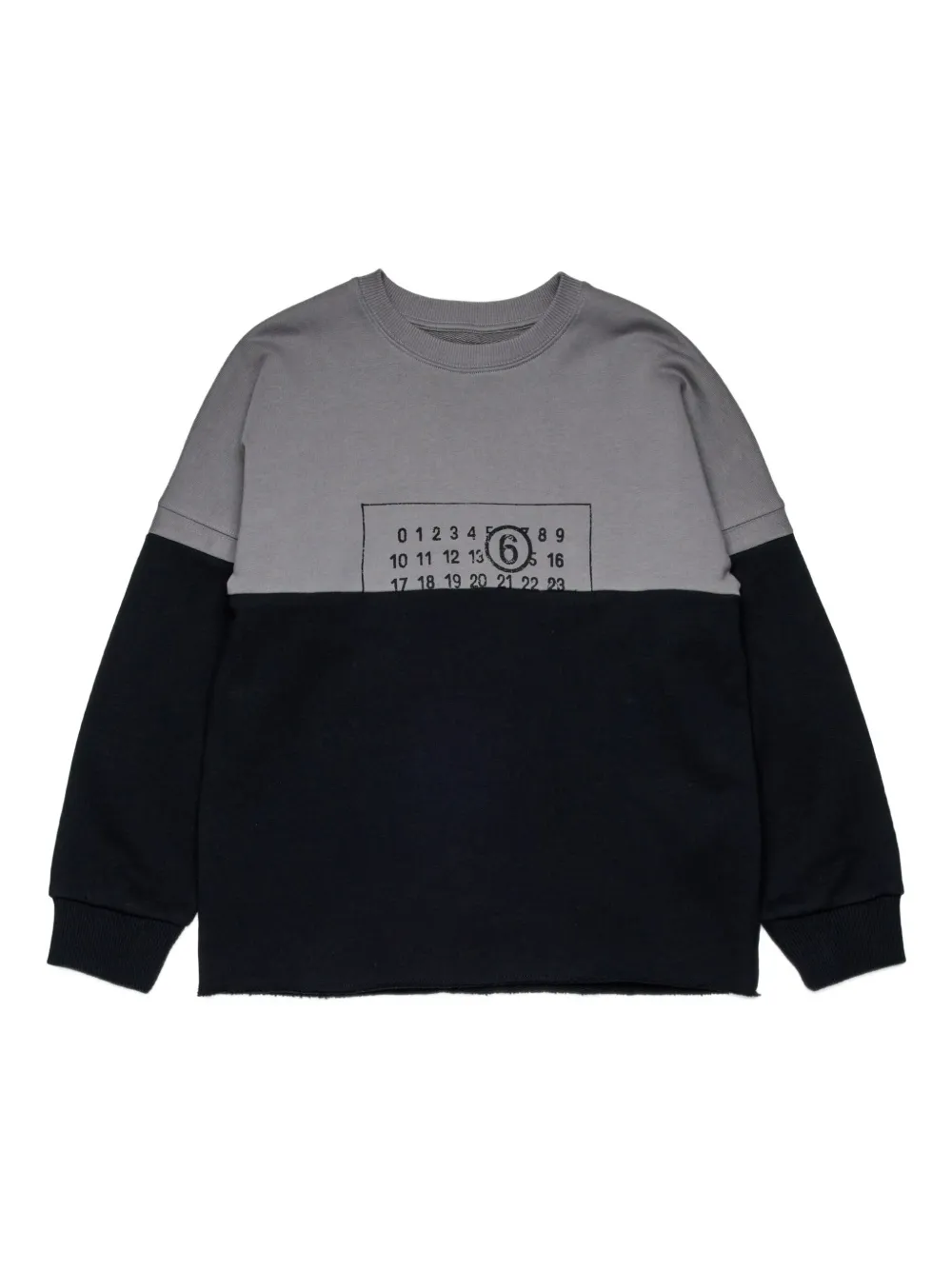 MM6 Maison Margiela Kids Sweater met logoprint Grijs