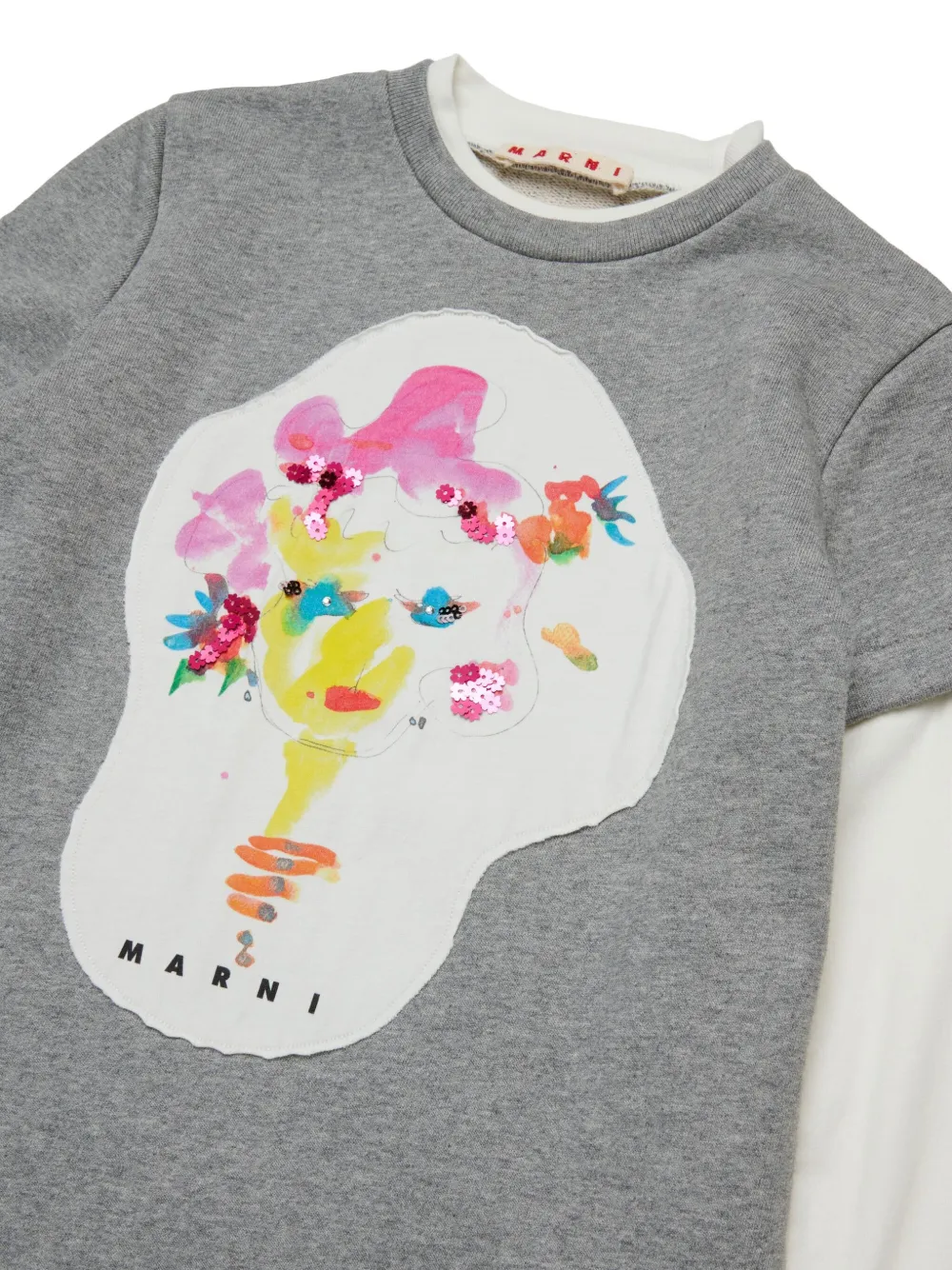 Marni Kids Jurk met print Grijs