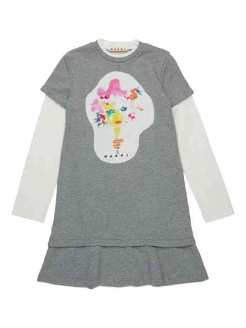 Marni Kids فستان بطبعة جرافيك