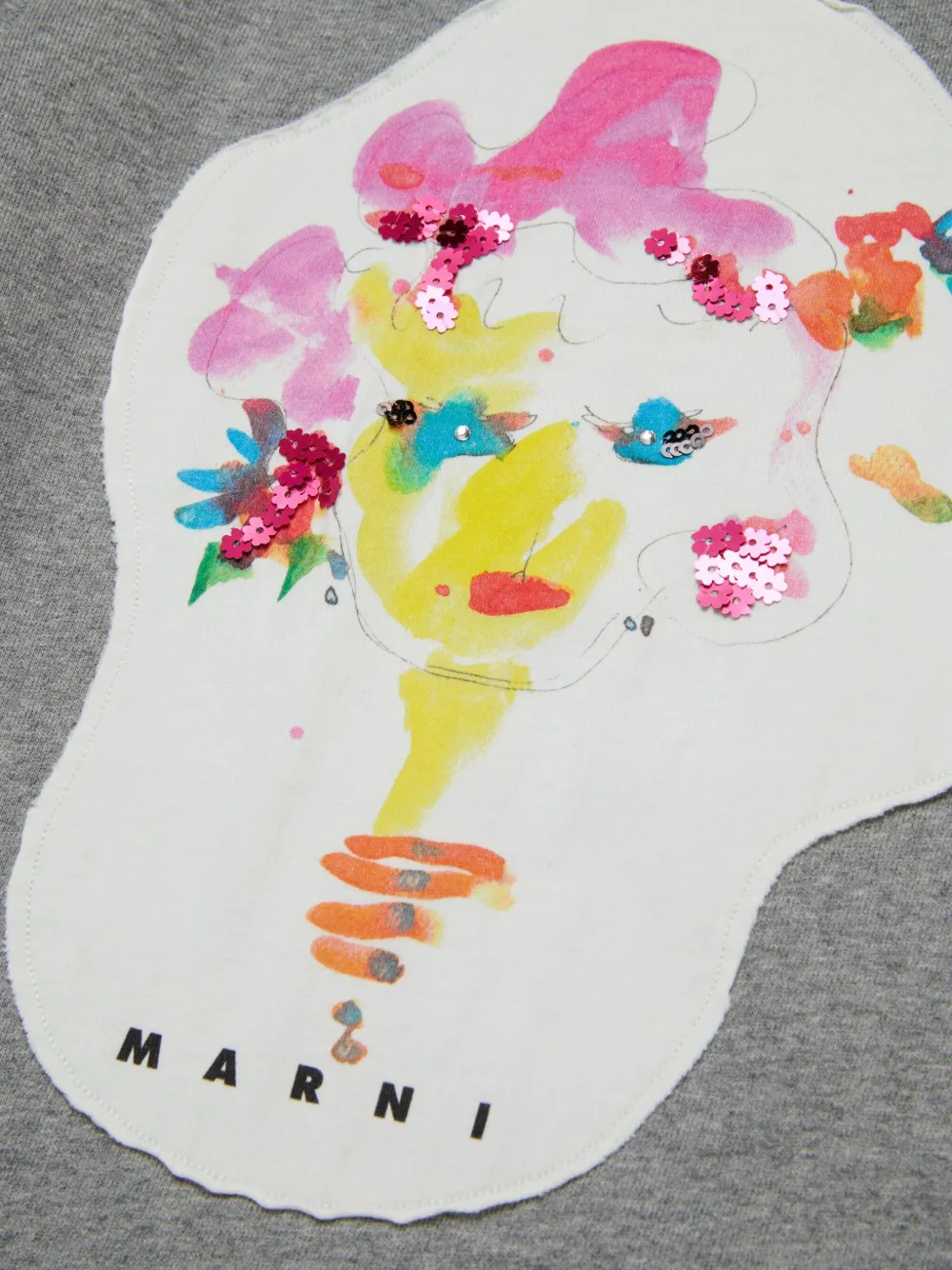 Marni Kids Jurk met print Grijs