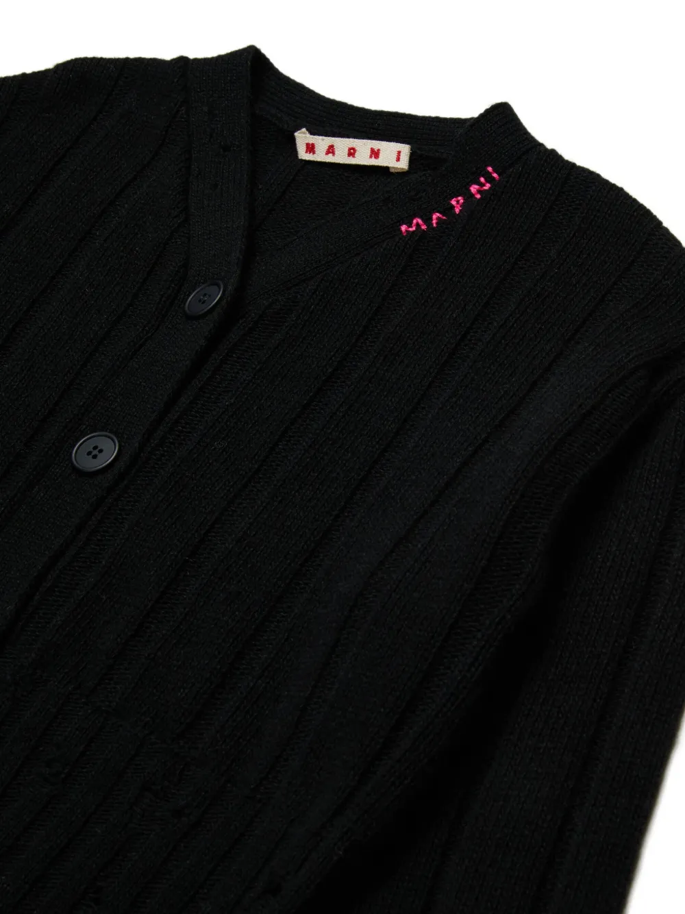 Marni Kids Vest met geborduurd logo Zwart
