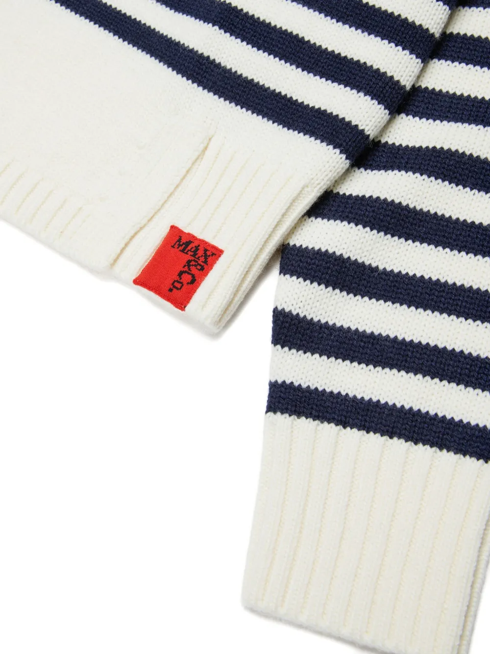 MAX&Co. Kids Trui met gestreept detail Wit