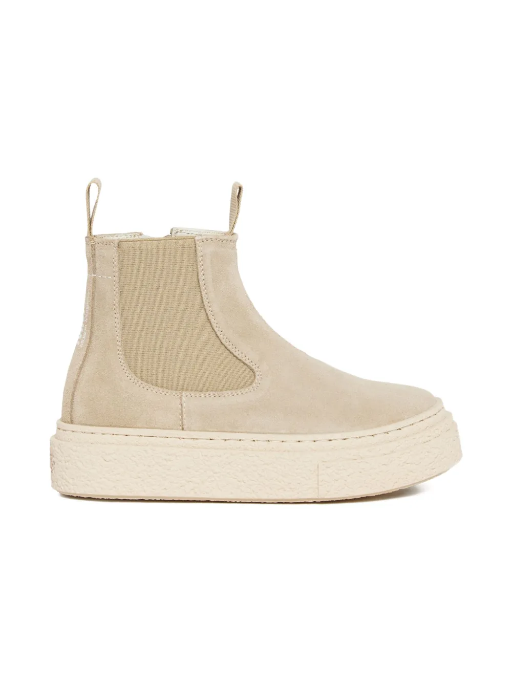 MM6 Maison Margiela Kids zip-detail platform boots Neutrals