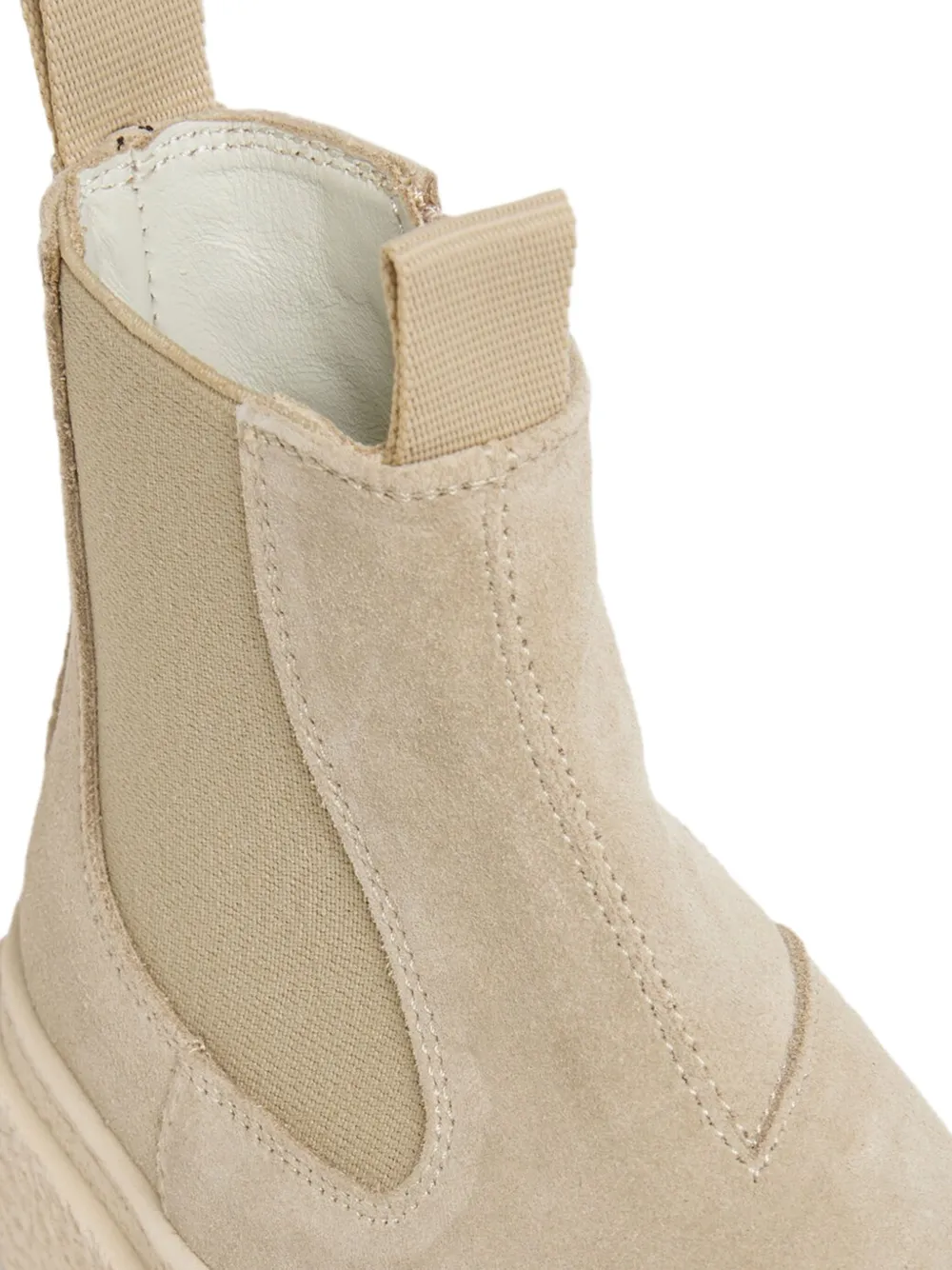 MM6 Maison Margiela Kids zip-detail platform boots Neutrals