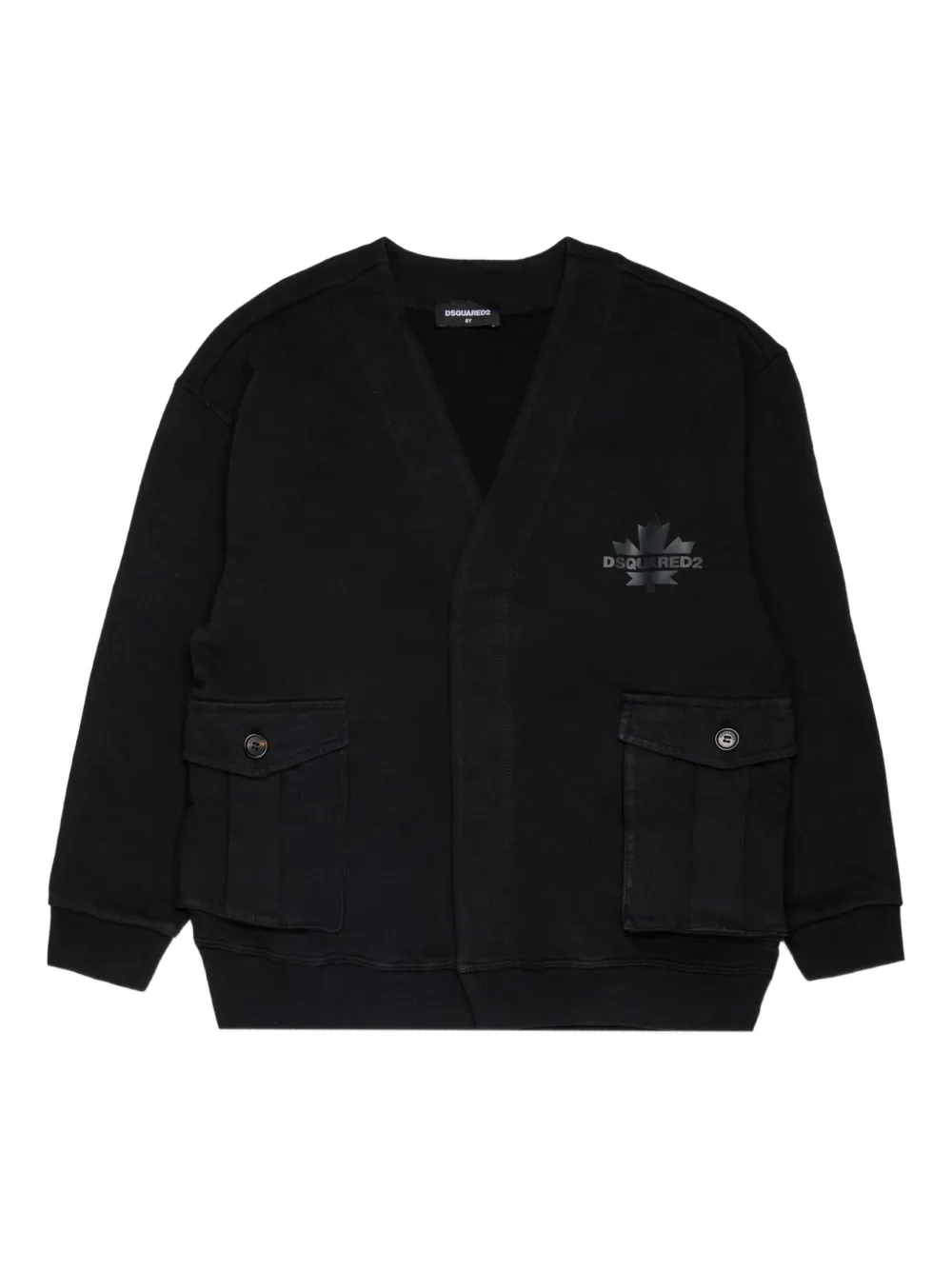 DSQUARED2 KIDS Vest met logoprint Zwart
