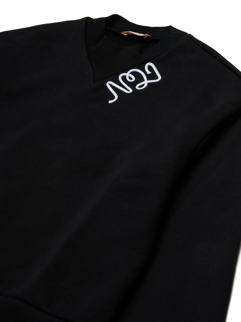  Nº21 Kids Logo-patch Sweatshirt - Black 