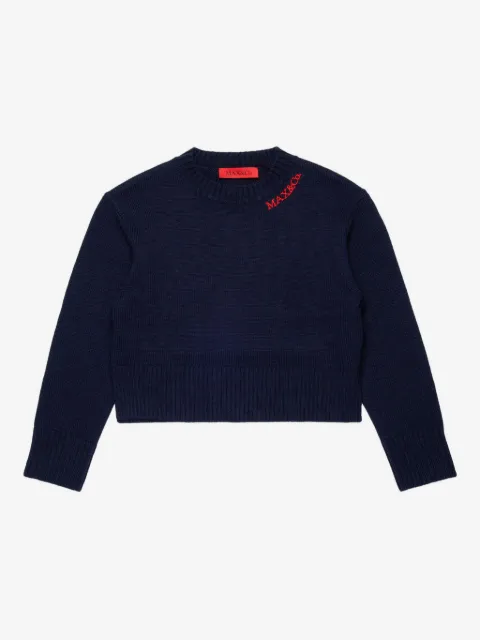 MAX&Co. Kids suéter con logo bordado