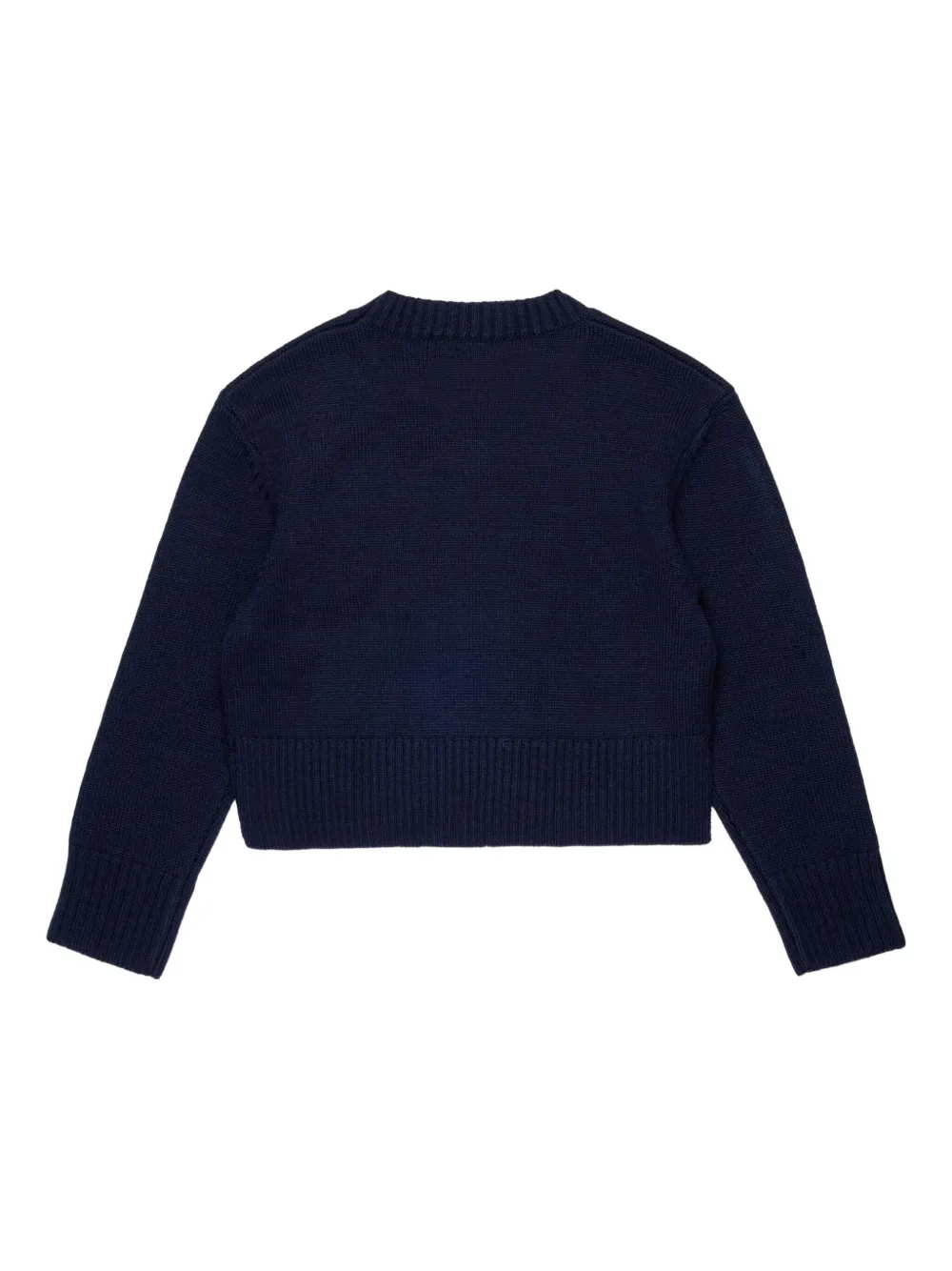 MAX&Co. Kids Trui met geborduurd logo Blauw