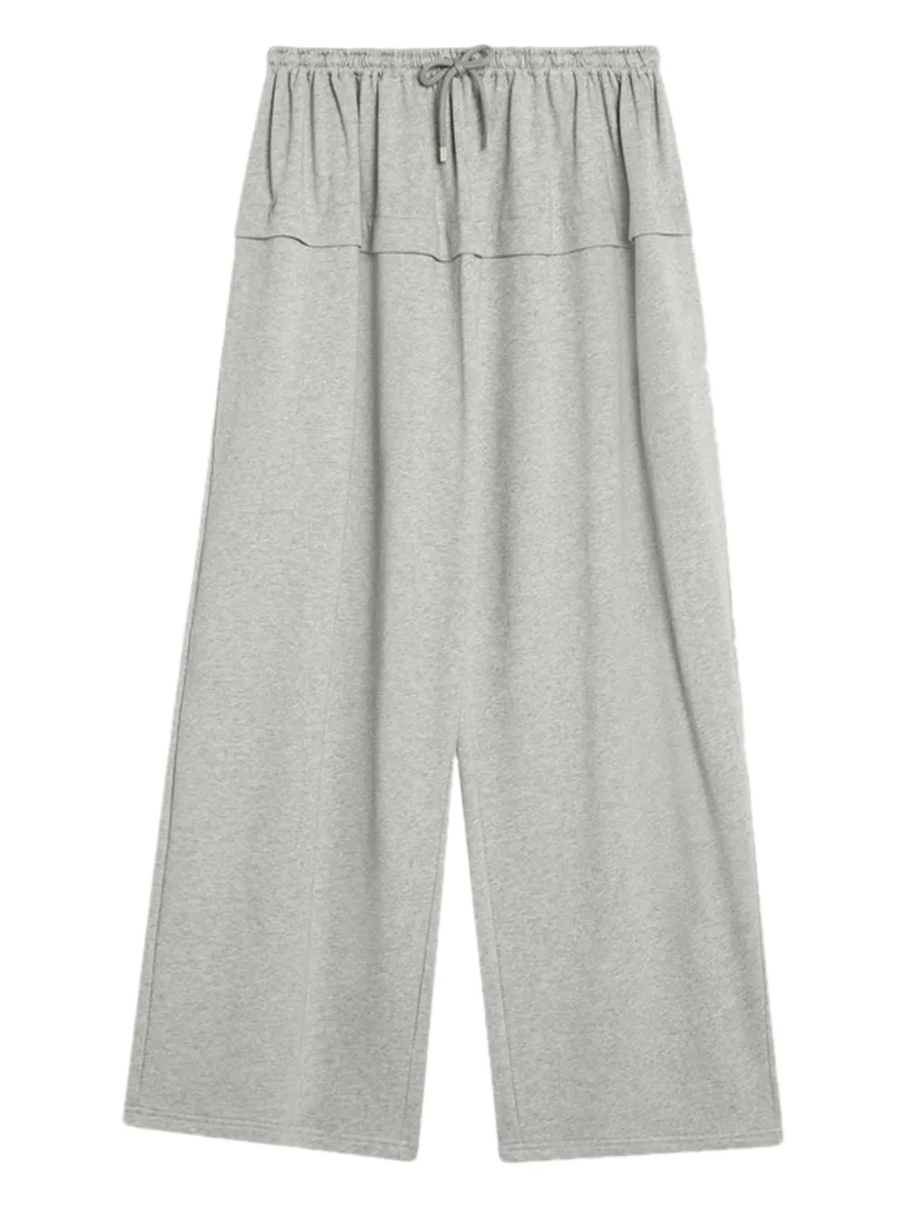 Alaïa ruffled drawstring trousers | Grey | Image 1