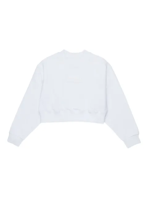MM6 Maison Margiela Kids number-patch cropped sweatshirt